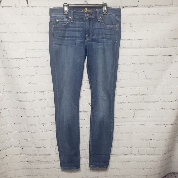7FAM Sz 28 Gwenevere Skinny Jeans - Picture 2 of 14